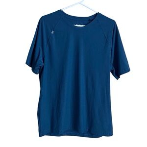 Rhone Men’s Blue Short Sleeve Tee T-Shirt Athletic Active Workout Gym Large